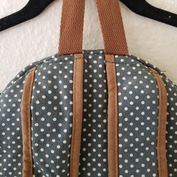 green and white polka dot backpack - Picture 9 of 10